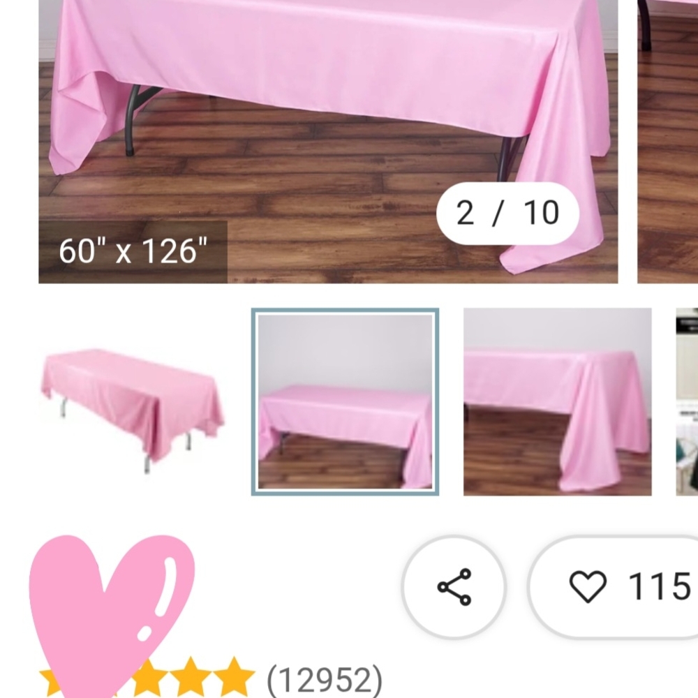 Elegant Pink Tablecloth for Dining